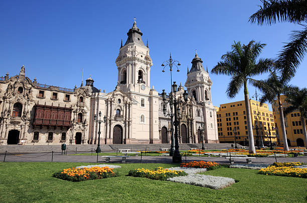 "Cathedral of Lima in Plaza Mayor, Lima, Peru"